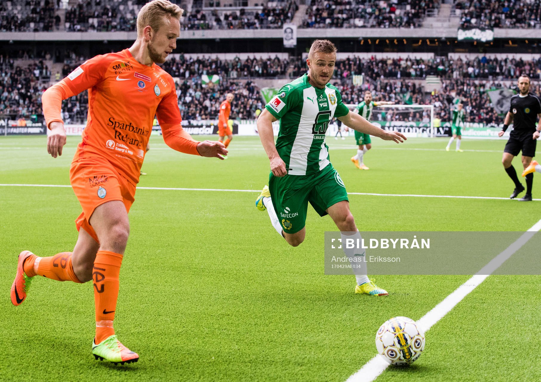 AFC Eskilstunas Alexander Michel och Hammarbys Mats Solheim