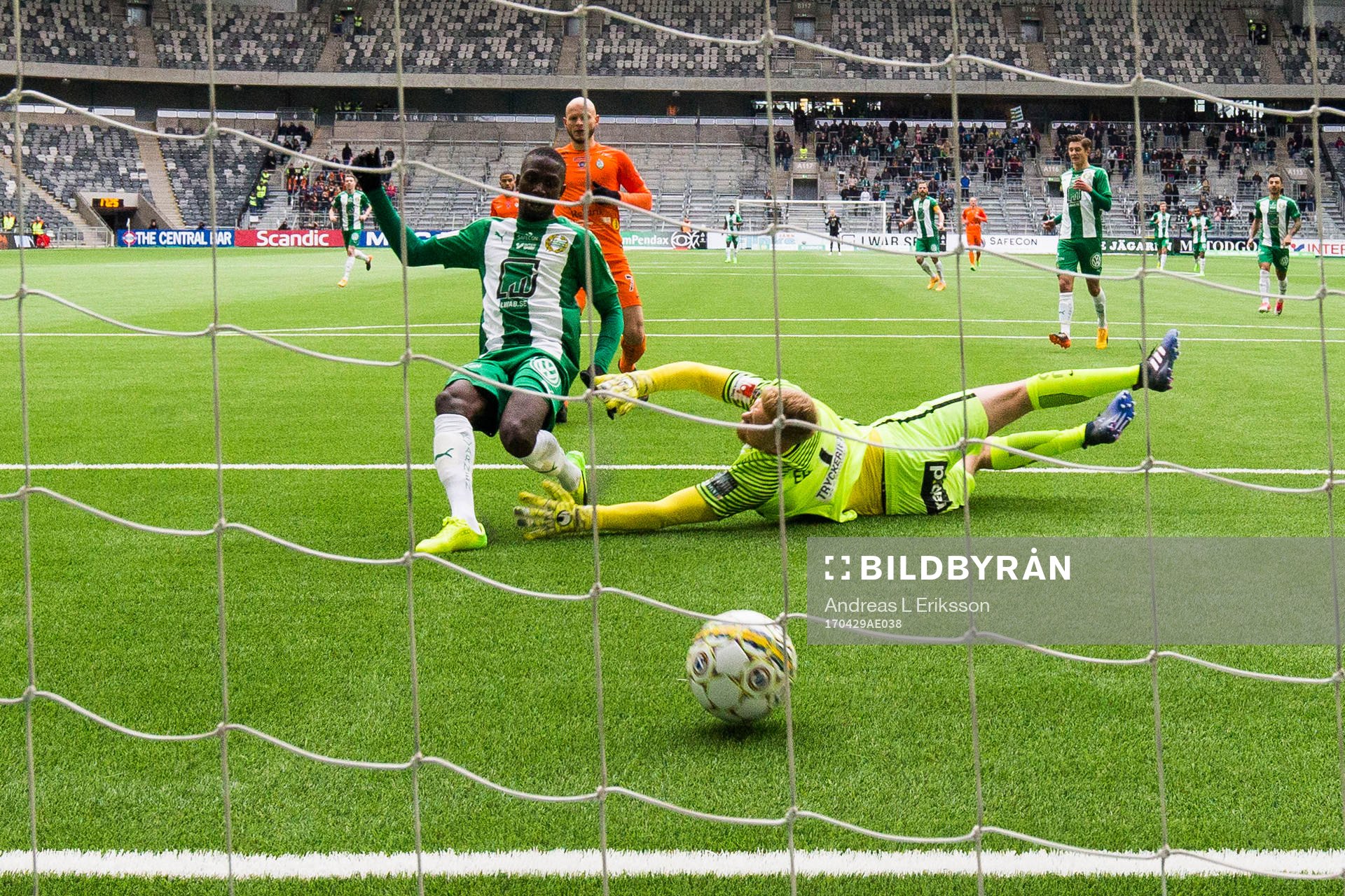 Hammarbys Pa Amat Dibba gör 2-0 bakom AFC Eskilstunas