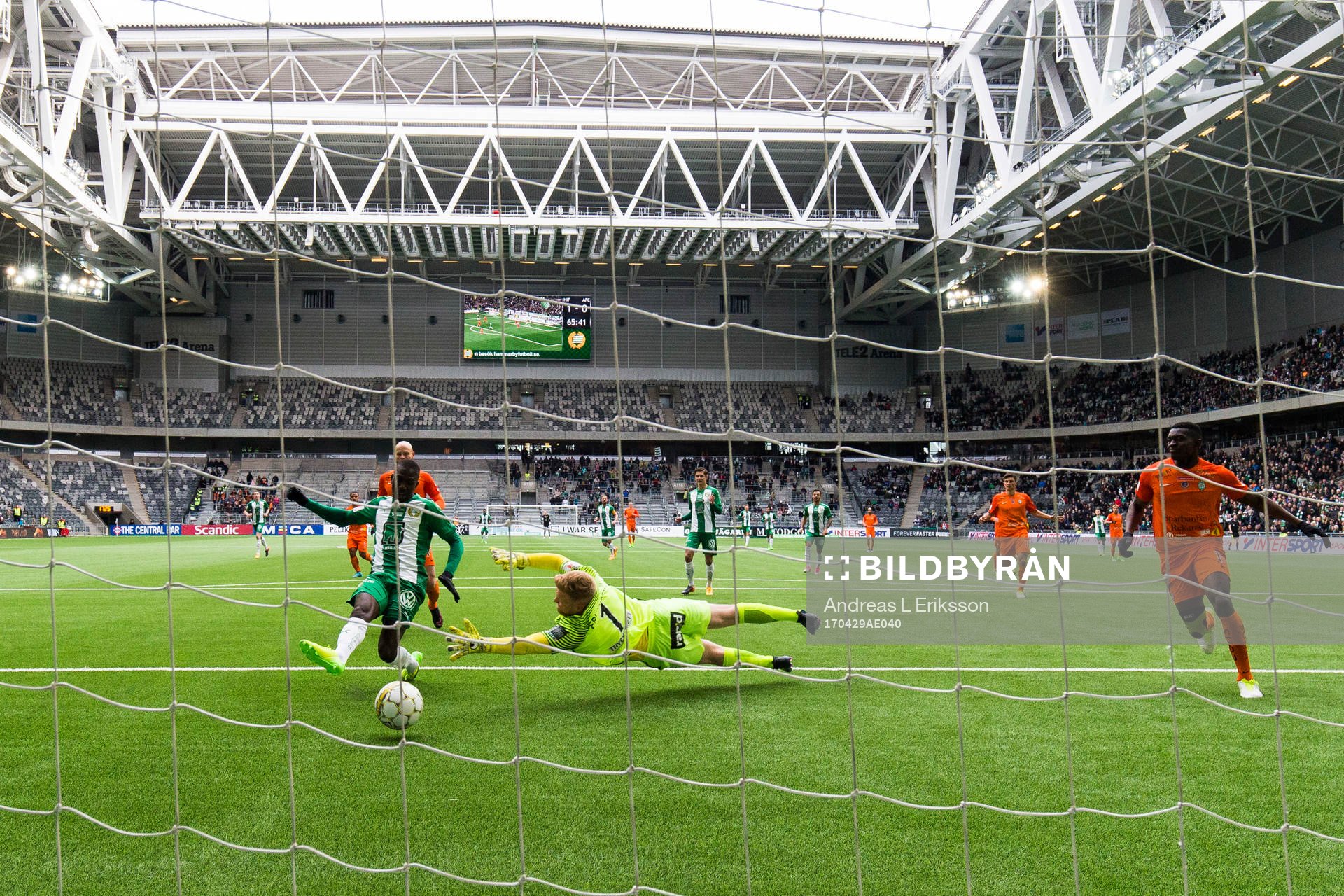 Hammarbys Pa Amat Dibba gör 2-0 bakom AFC Eskilstunas