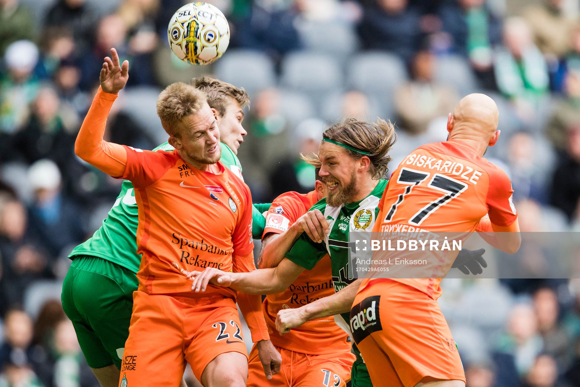 Hammarbys Marcus Degerlund och Björn Paulsen  i en