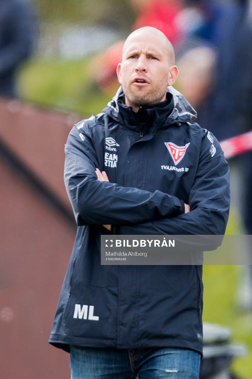 Tvååkers tränare Mattias Lindström