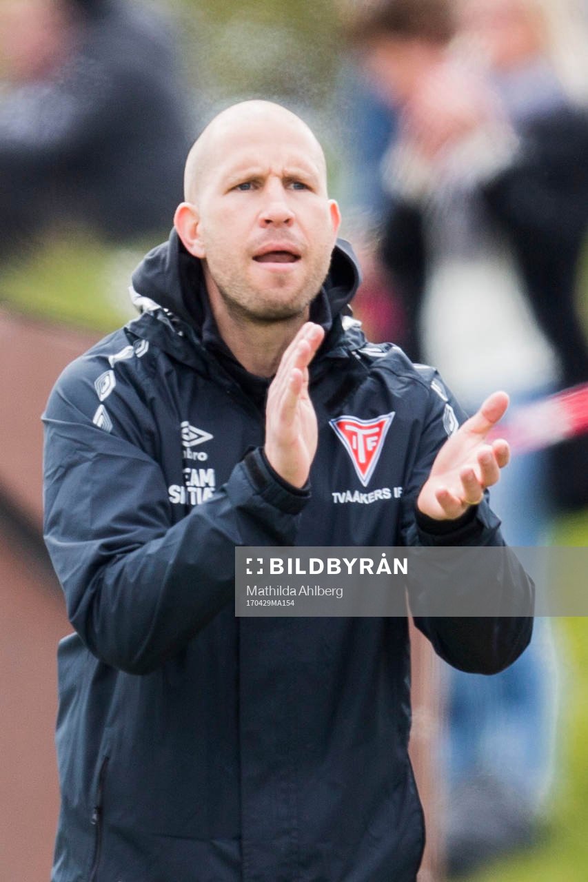Tvååkers tränare Mattias Lindström