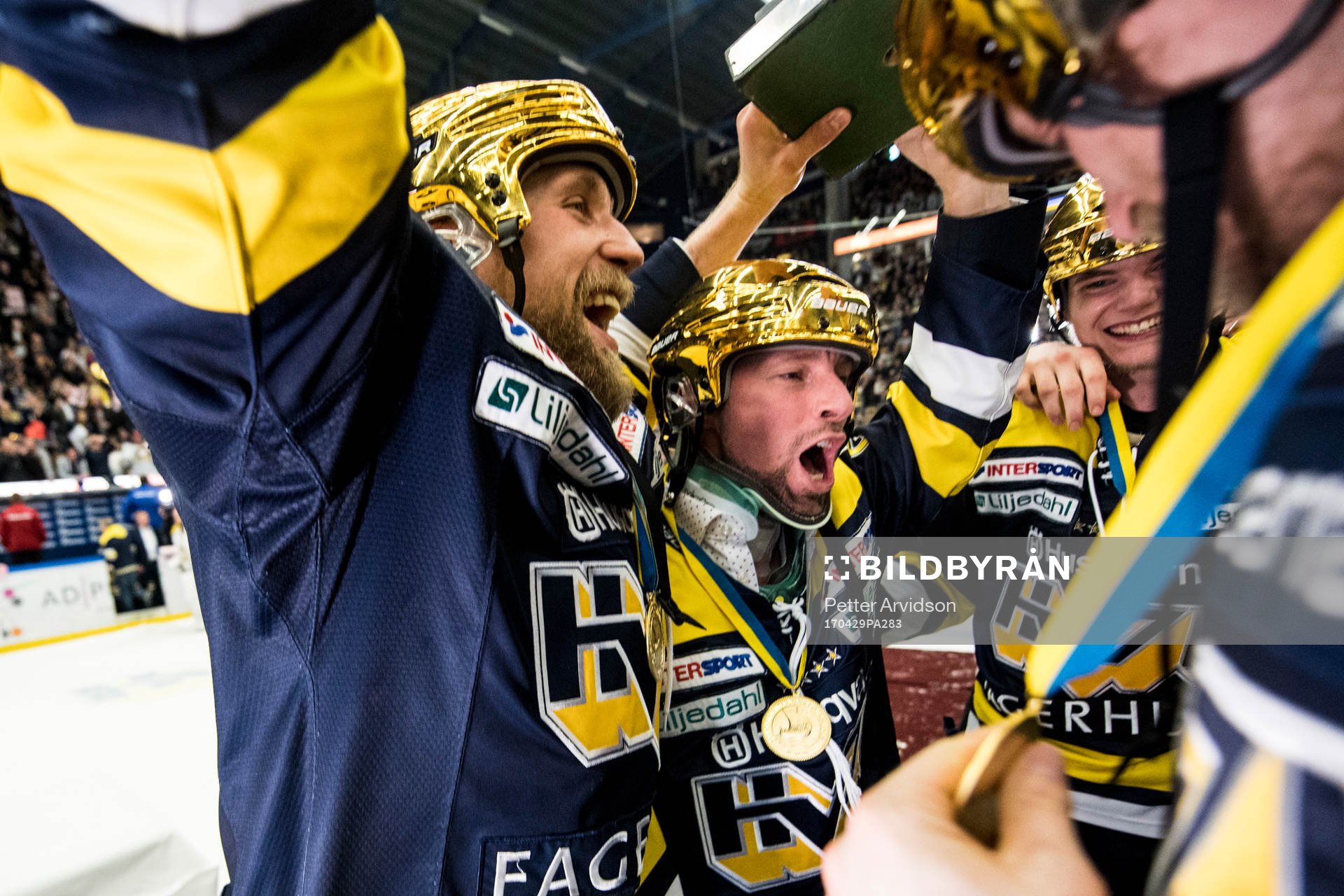 s Martin Thörnberg och Chris Abbott jublar