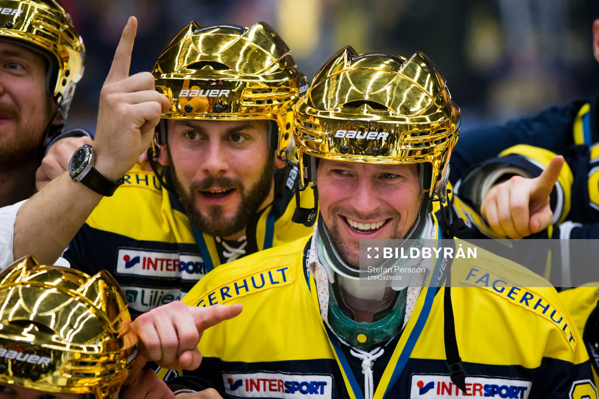 s Erik Christensen och Chris Abbott jublar