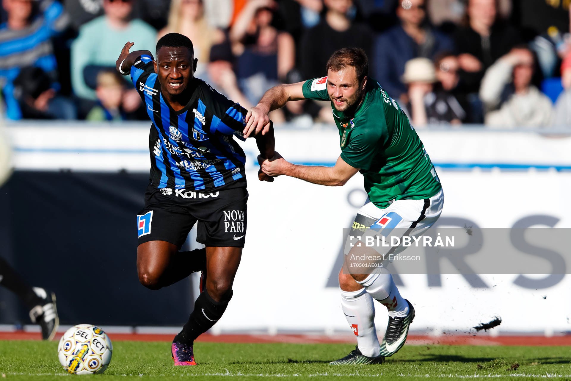 Sirius Moses Ogbu och Jönköpings Tom Siwe