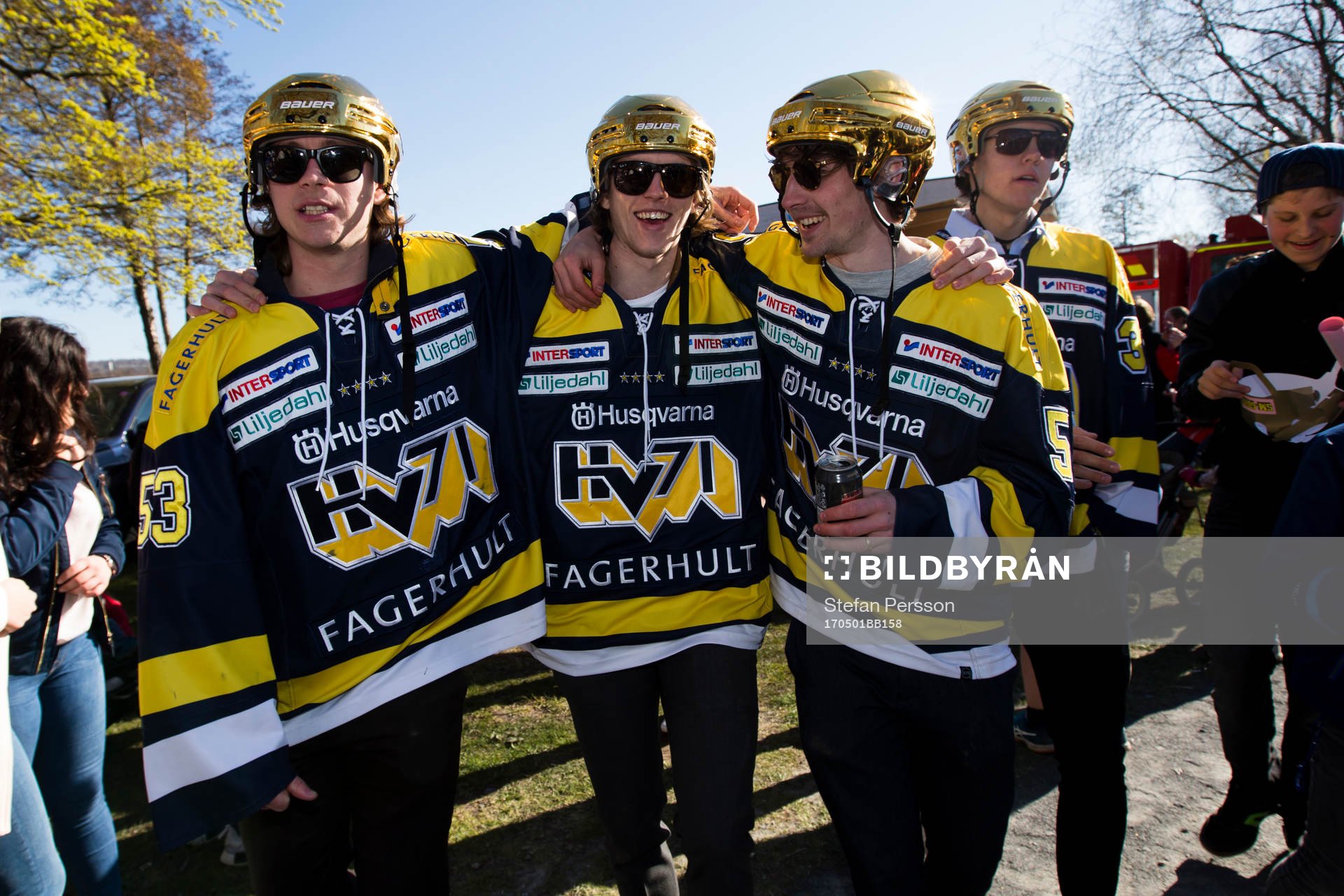 s målvakt Fredrik Pettersson-Wentzel, Niklas Hansson, Adam