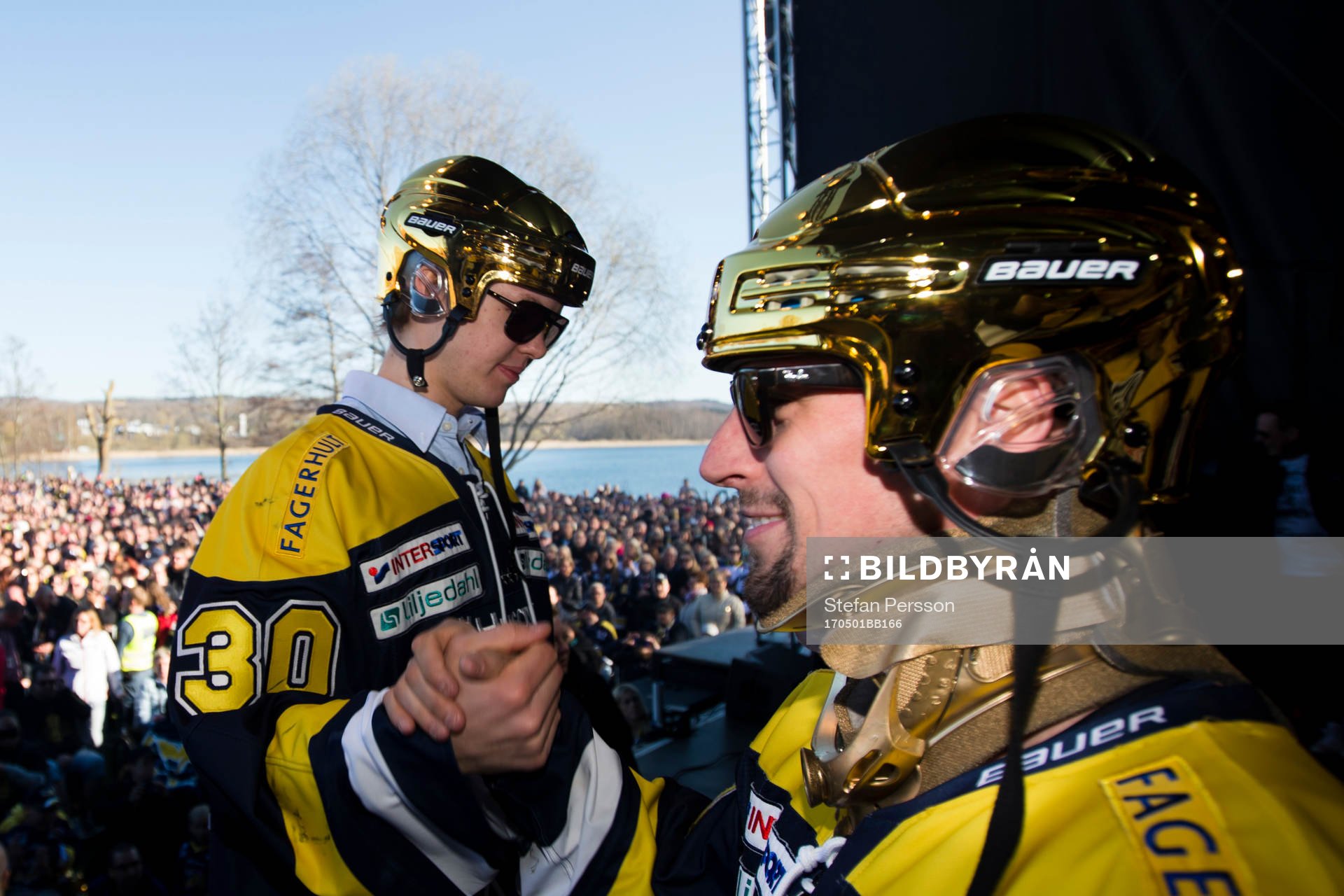 s målvakt Linus Söderström och Chris Abbott