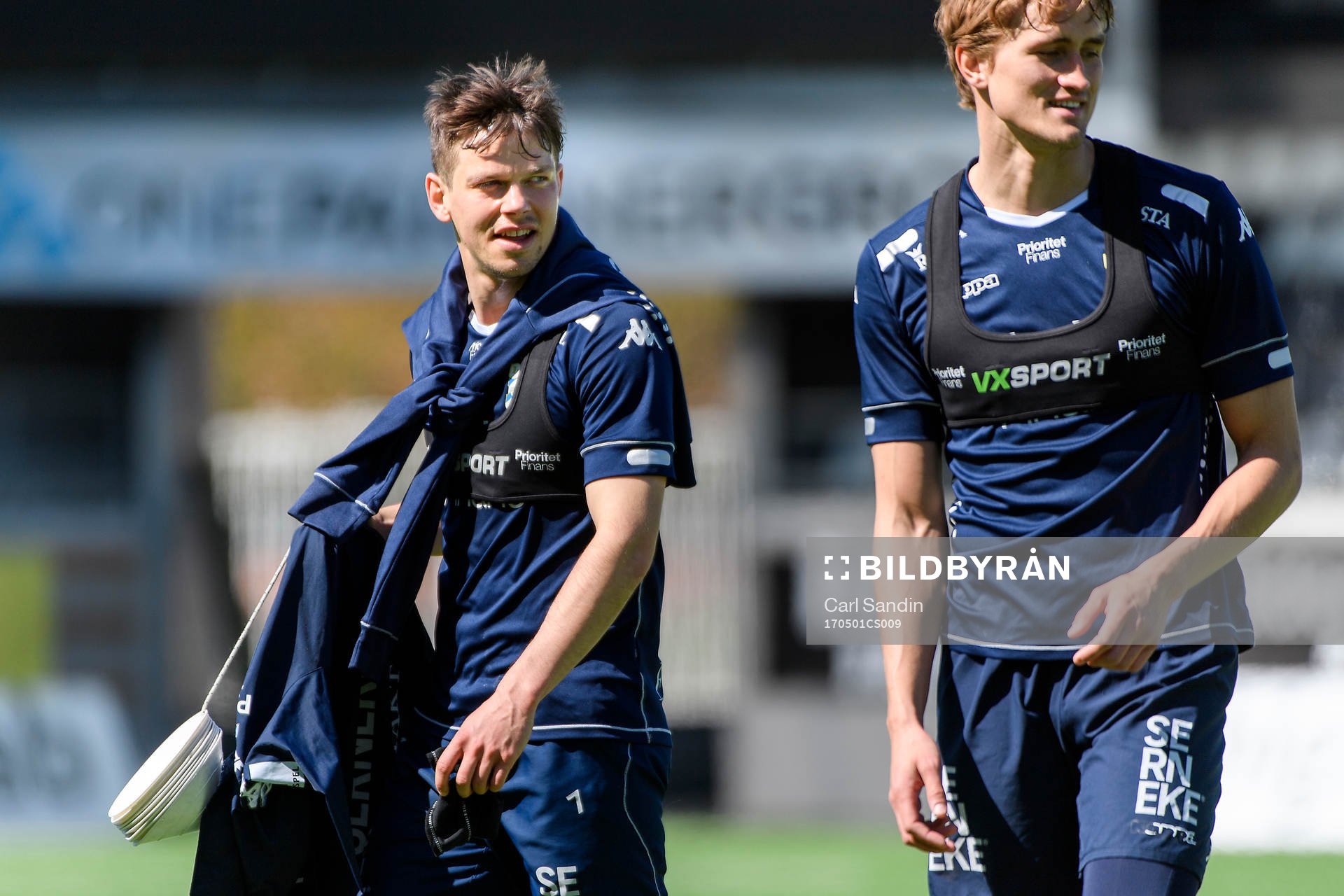 Mads Albaek under en träning med det allsvenskan fotbollslaget IFK Göteborg den 1 maj 2017 i Göteborg.
