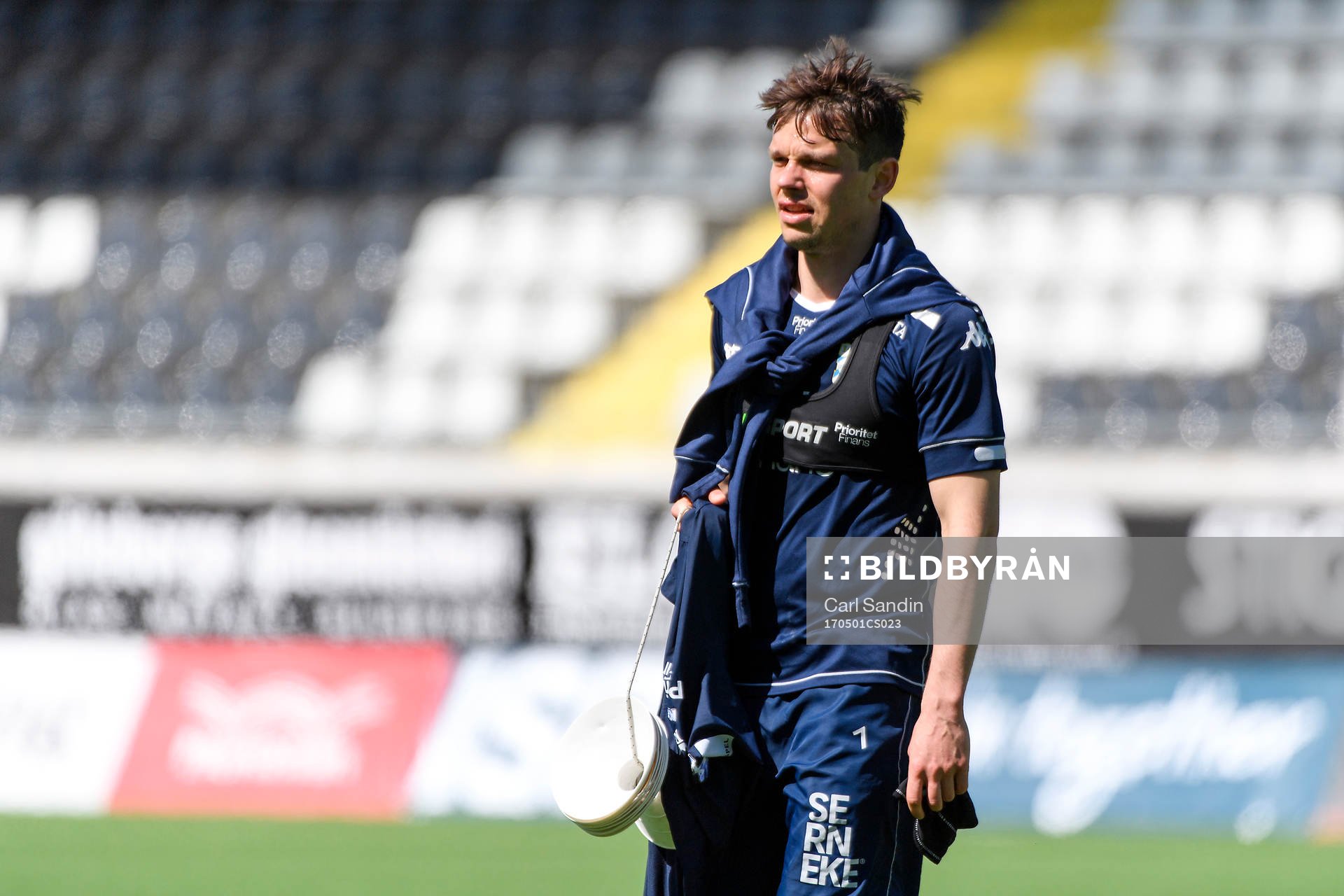 Mads Albaek under en träning med det allsvenskan fotbollslaget IFK Göteborg den 1 maj 2017 i Göteborg.