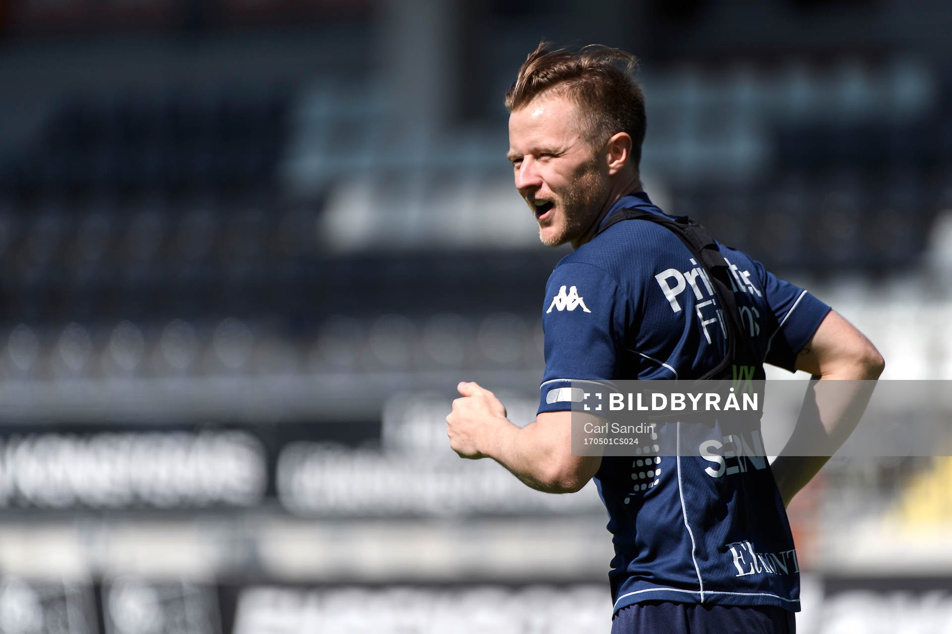 Scott Jamieson under en träning med det allsvenskan fotbollslaget IFK Göteborg den 1 maj 2017 i Göteborg.