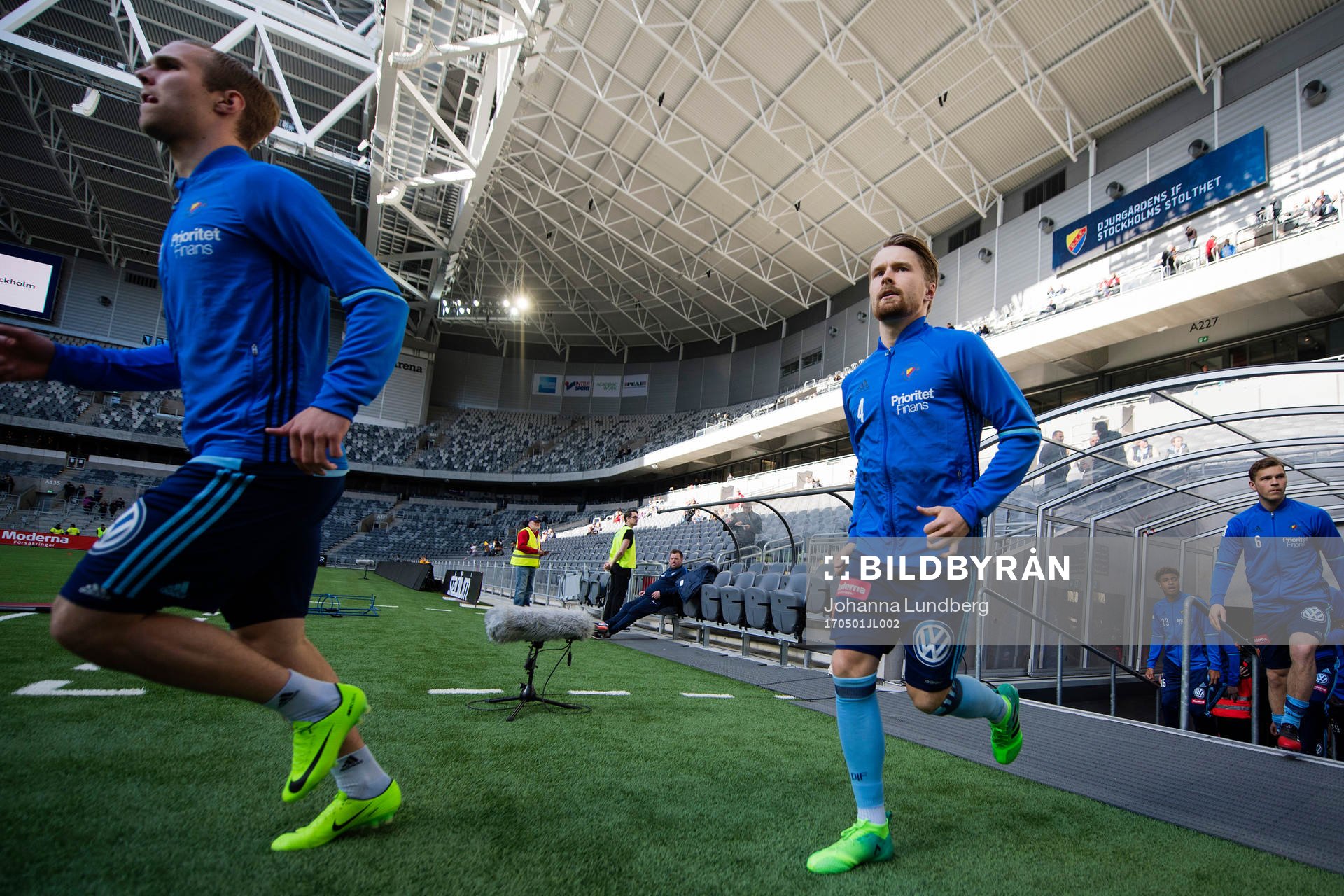 Djurgårdens Gustav Engvall och Jacob Une Larsson