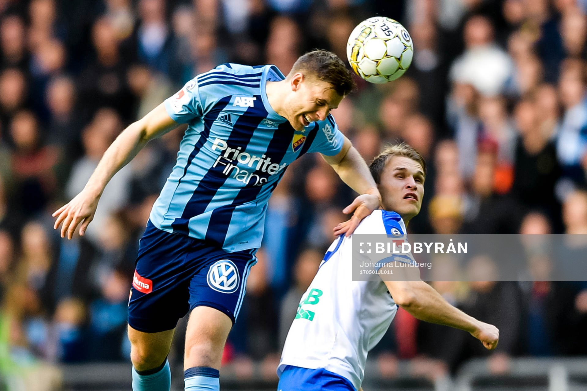Djurgårdens Niklas Gunnarsson och Norrköpings Sebastian