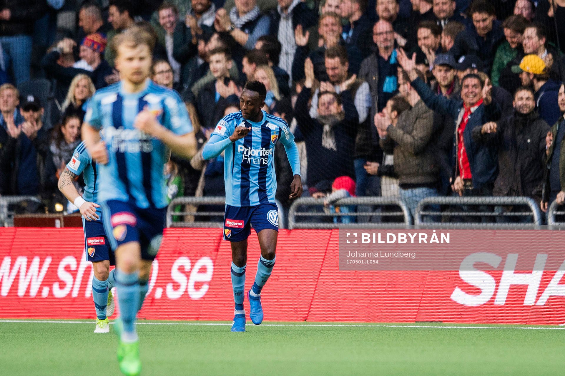 Djurgårdens spelare jublar