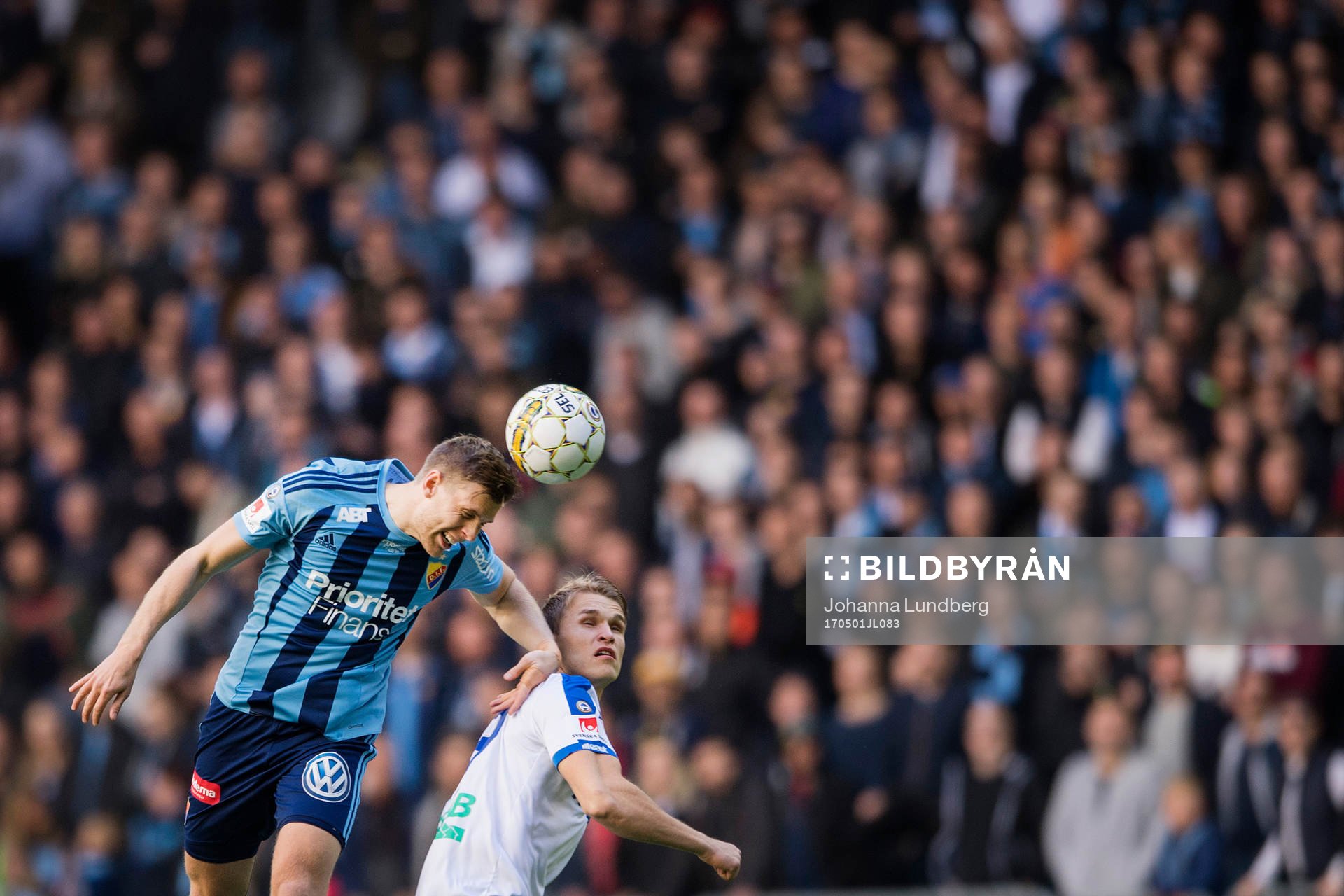 Djurgårdens Niklas Gunnarsson och Norrköpings Sebastian