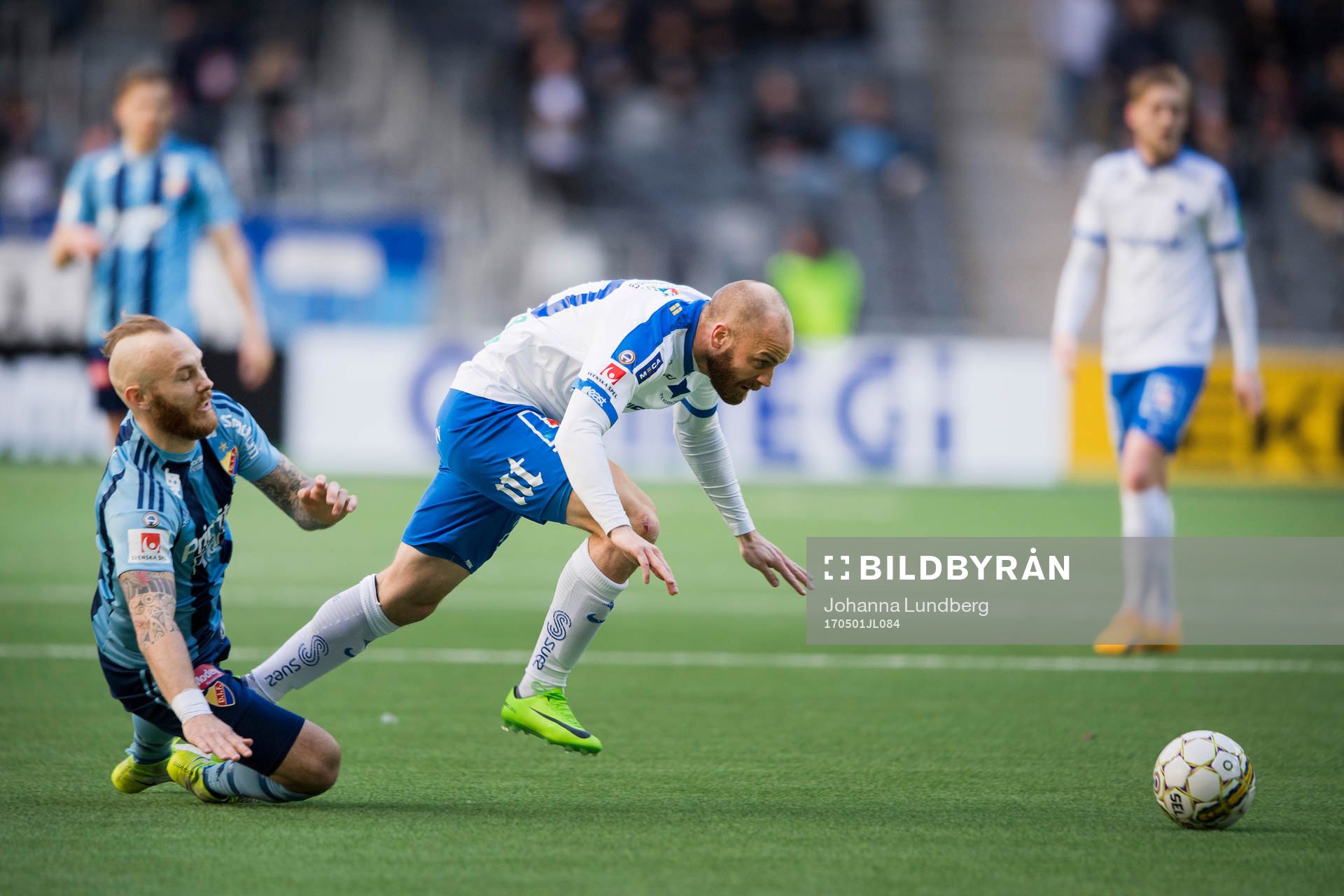 Djurgårdens Magnus Eriksson och Norrköpings Daniel