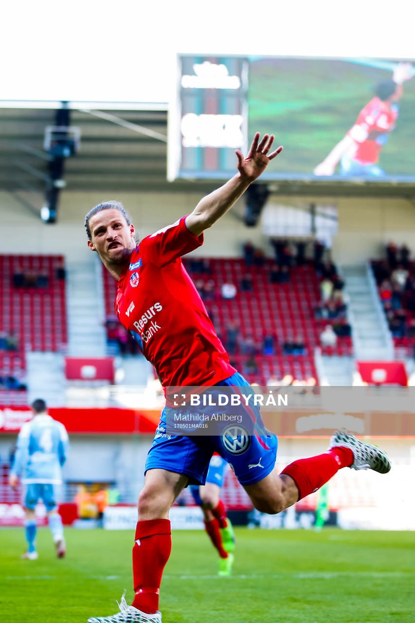 Helsingborgs Jesper Lange jublar