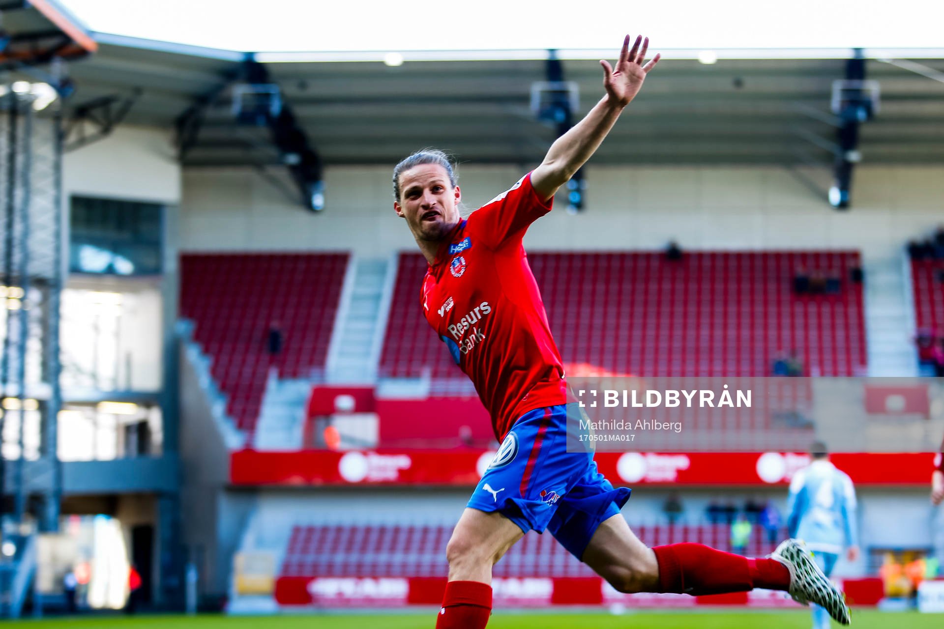 Helsingborgs Jesper Lange jublar