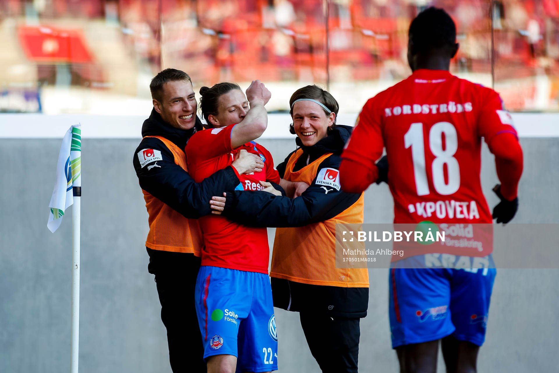 Helsingborgs Jesper Lange jublar