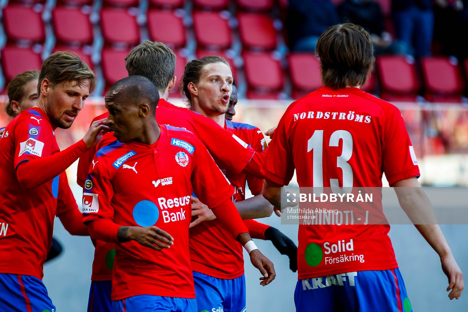 Helsingborgs Jesper Lange jublar