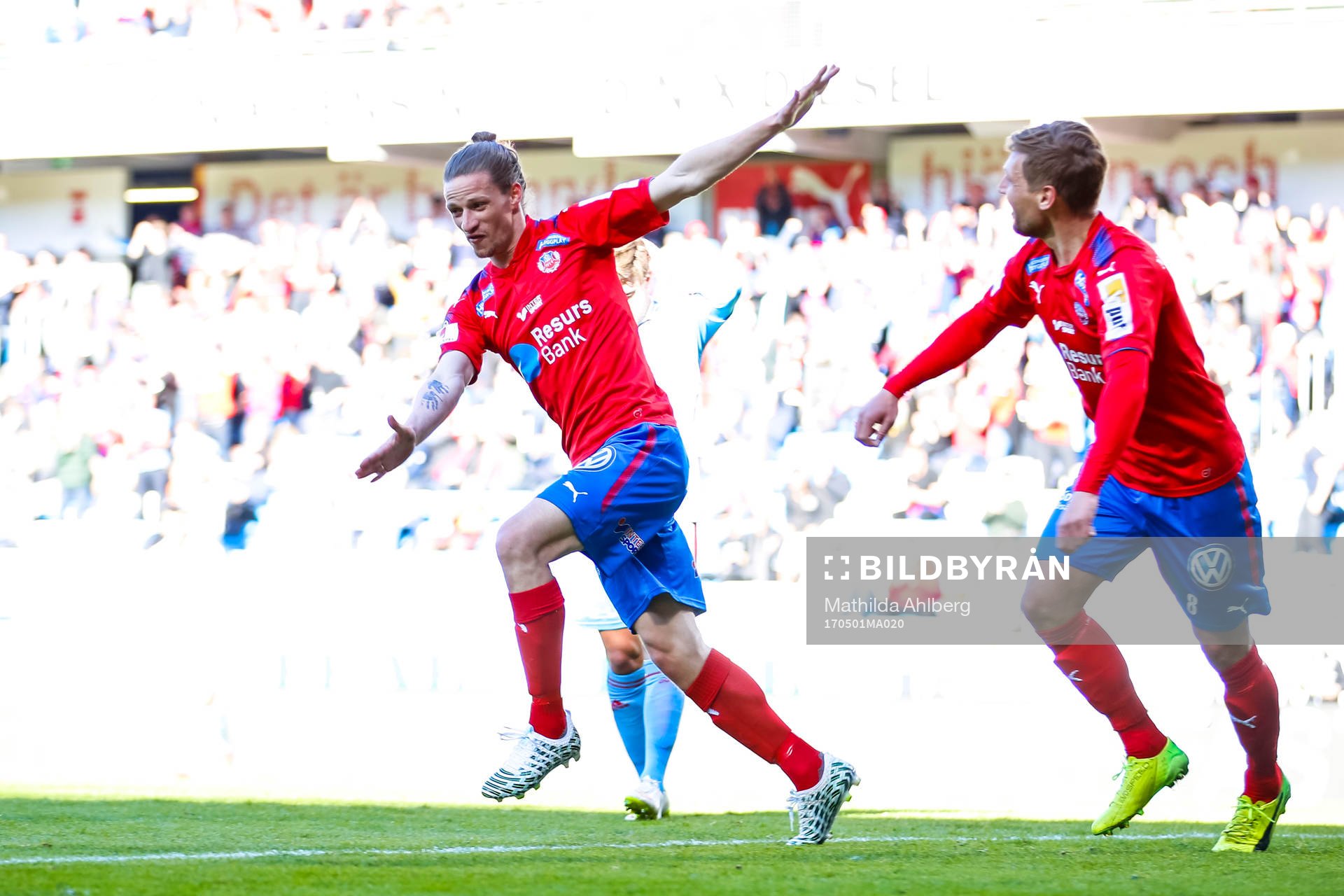 Helsingborgs Jesper Lange jublar