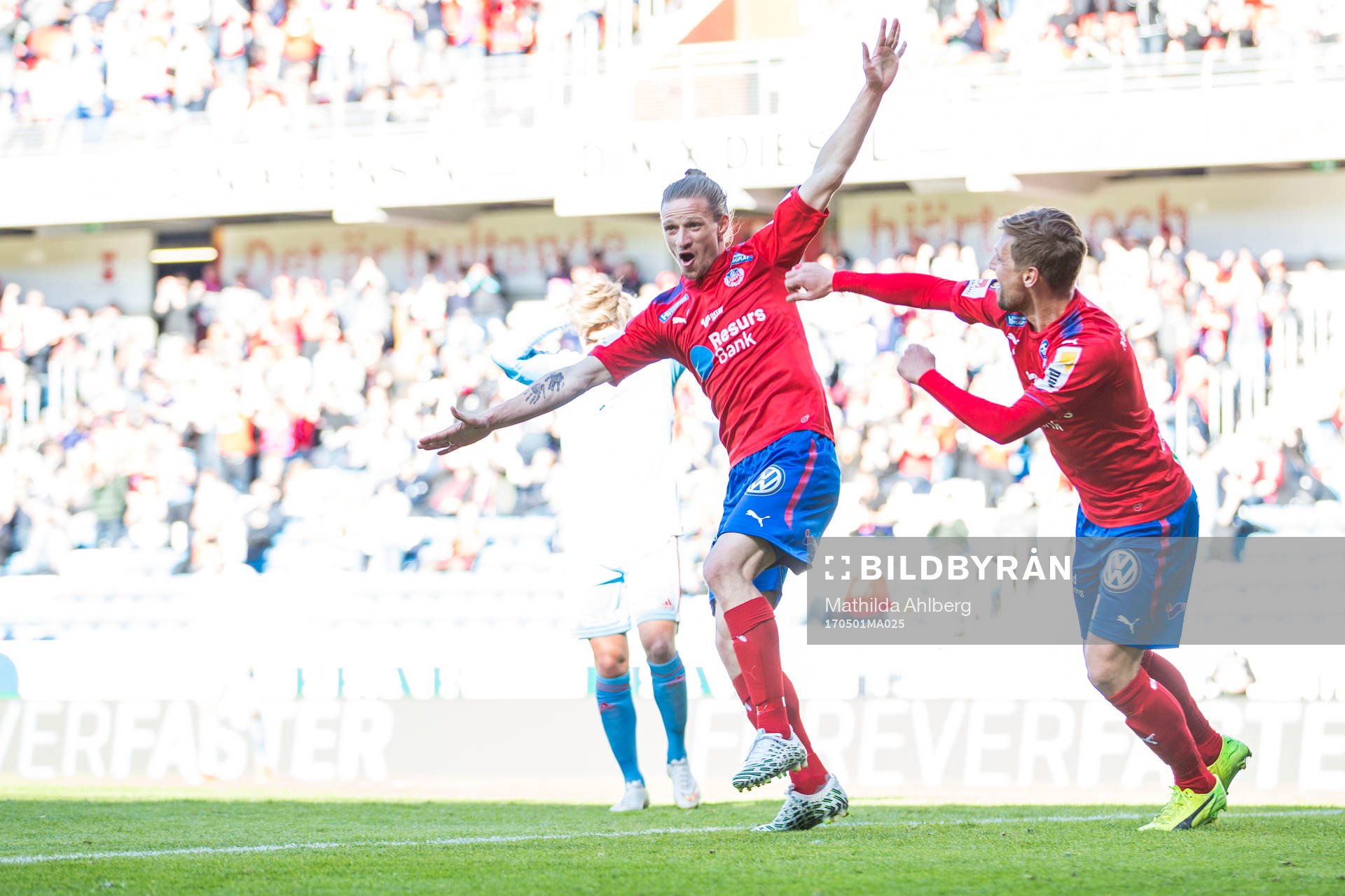 Helsingborgs Jesper Lange jublar