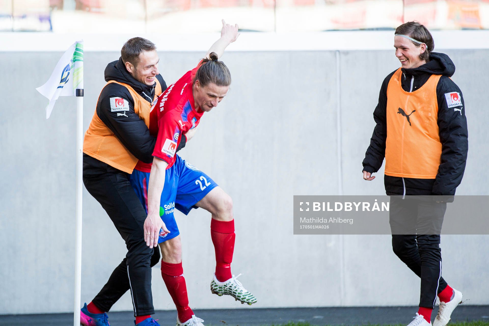 Helsingborgs Jesper Lange jublar