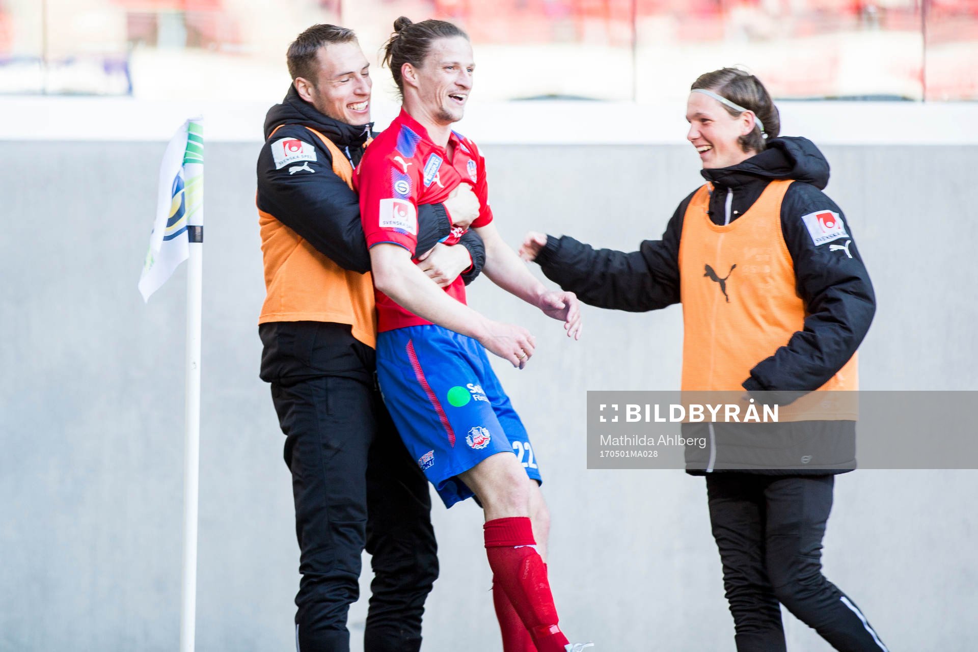 Helsingborgs Jesper Lange jublar