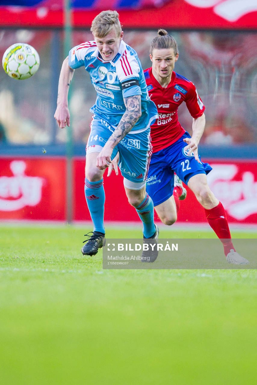 Degerfors Erik Sachs och Helsingborgs Jesper Lange