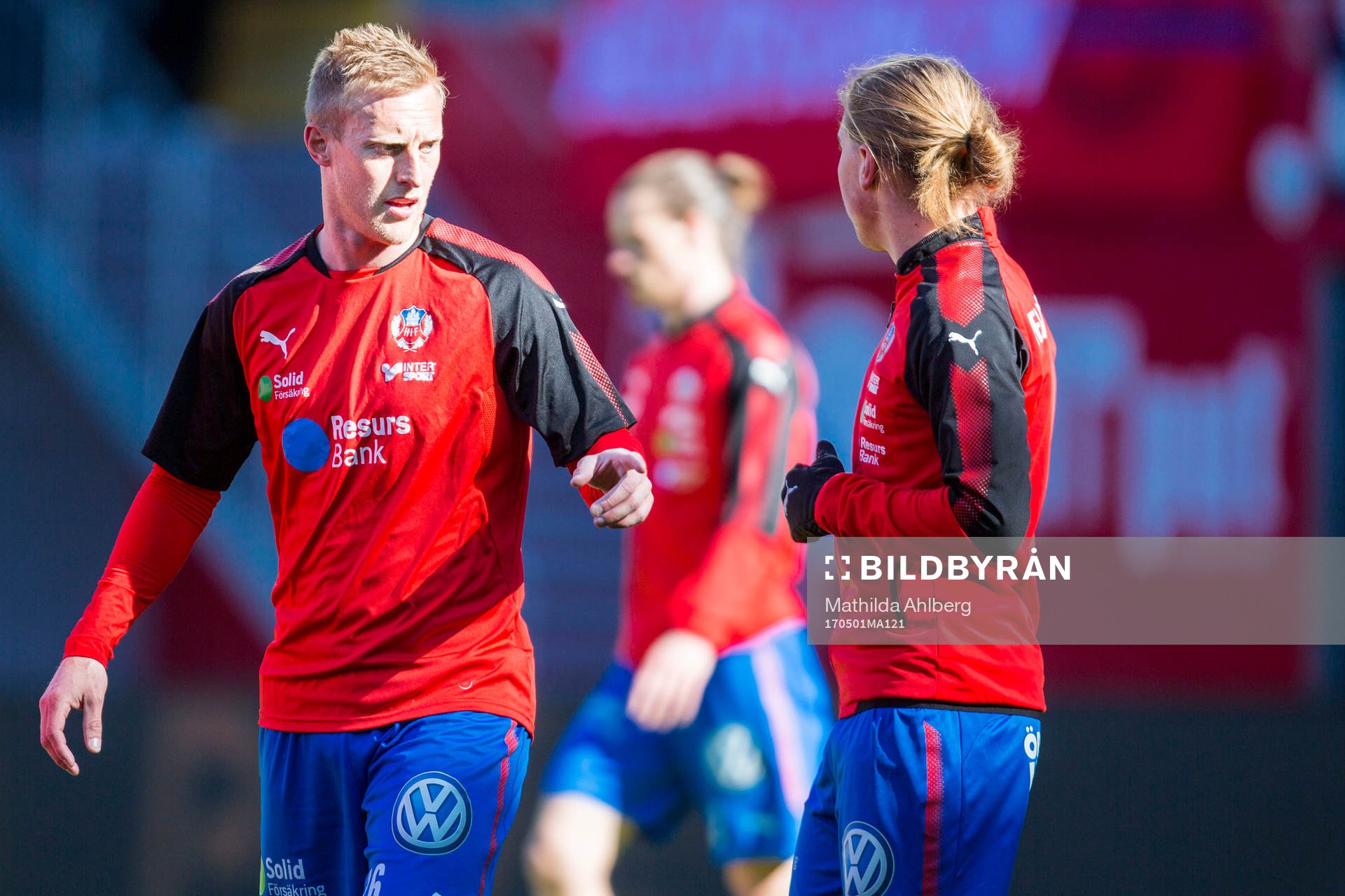 Helsingborgs Peter Larsson och Charlie Weberg