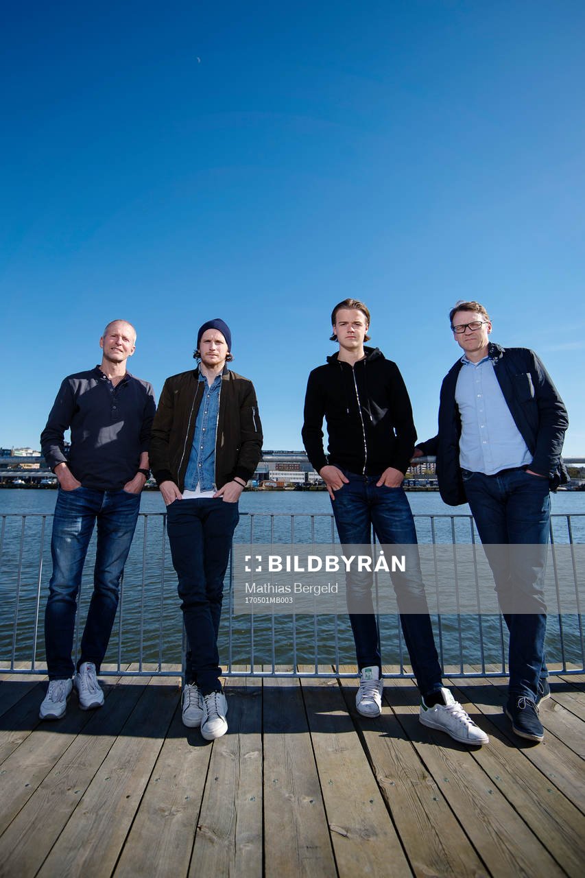 Peter och Erik Friberg samt August och Magnus Erlingmark