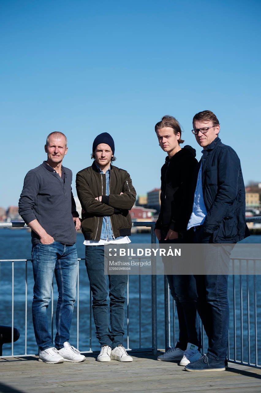 Peter och Erik Friberg samt August och Magnus Erlingmark