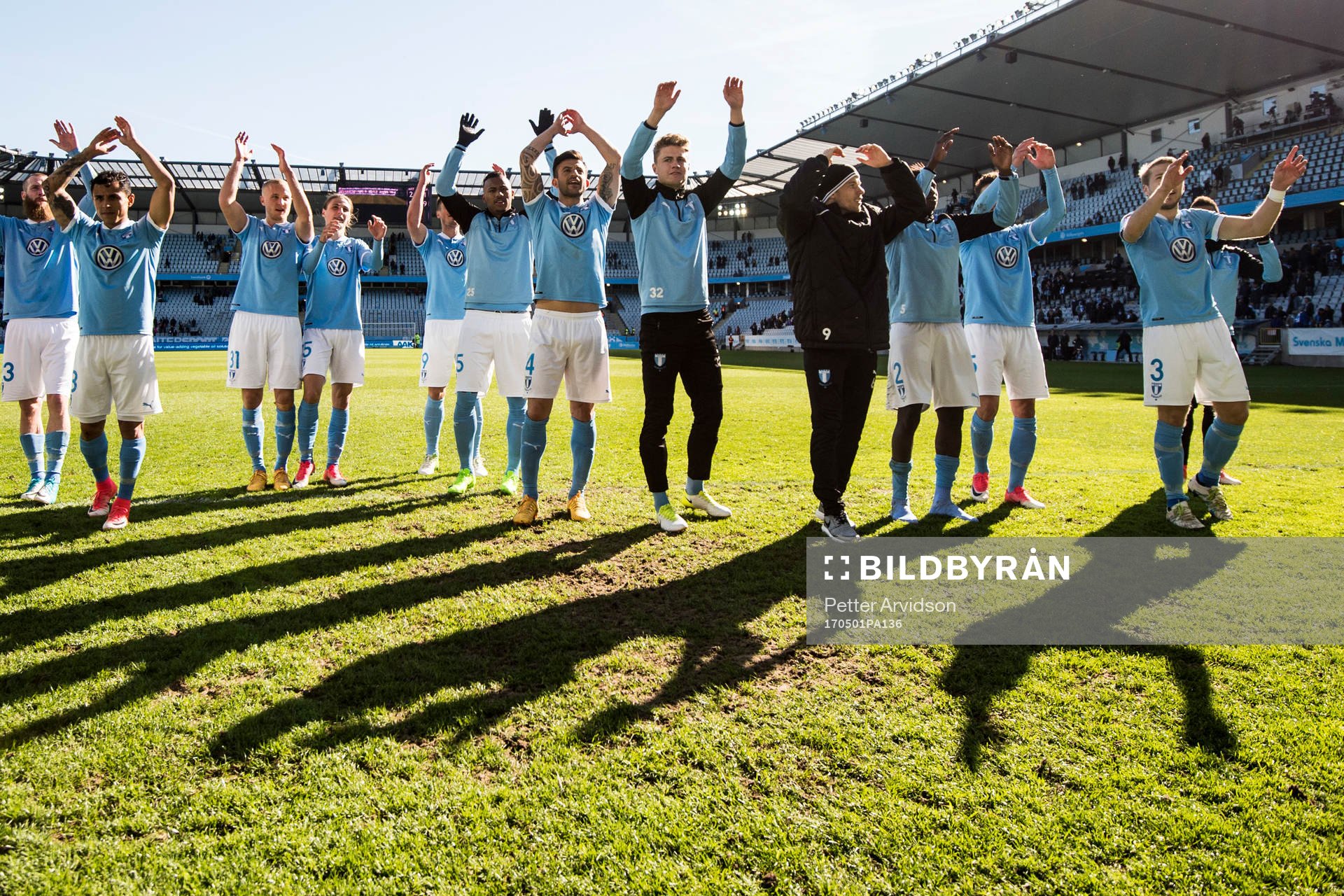Malmö FFs spelare jublar