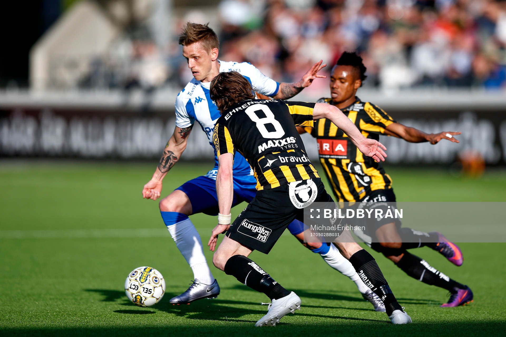 IFK Göteborgs Sören Rieks och Häckens Erik Friberg och