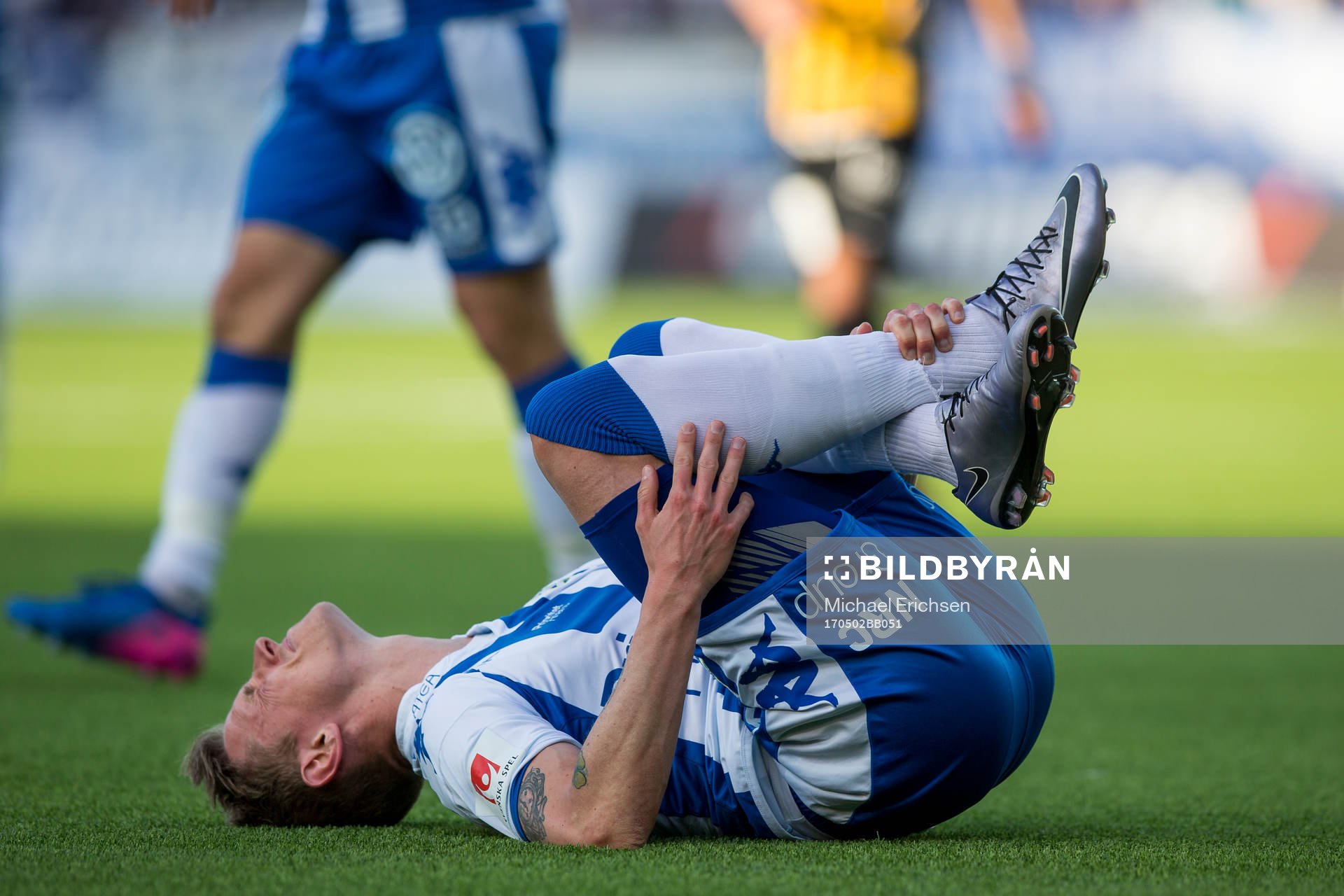 IFK Göteborgs Sören Rieks liggande