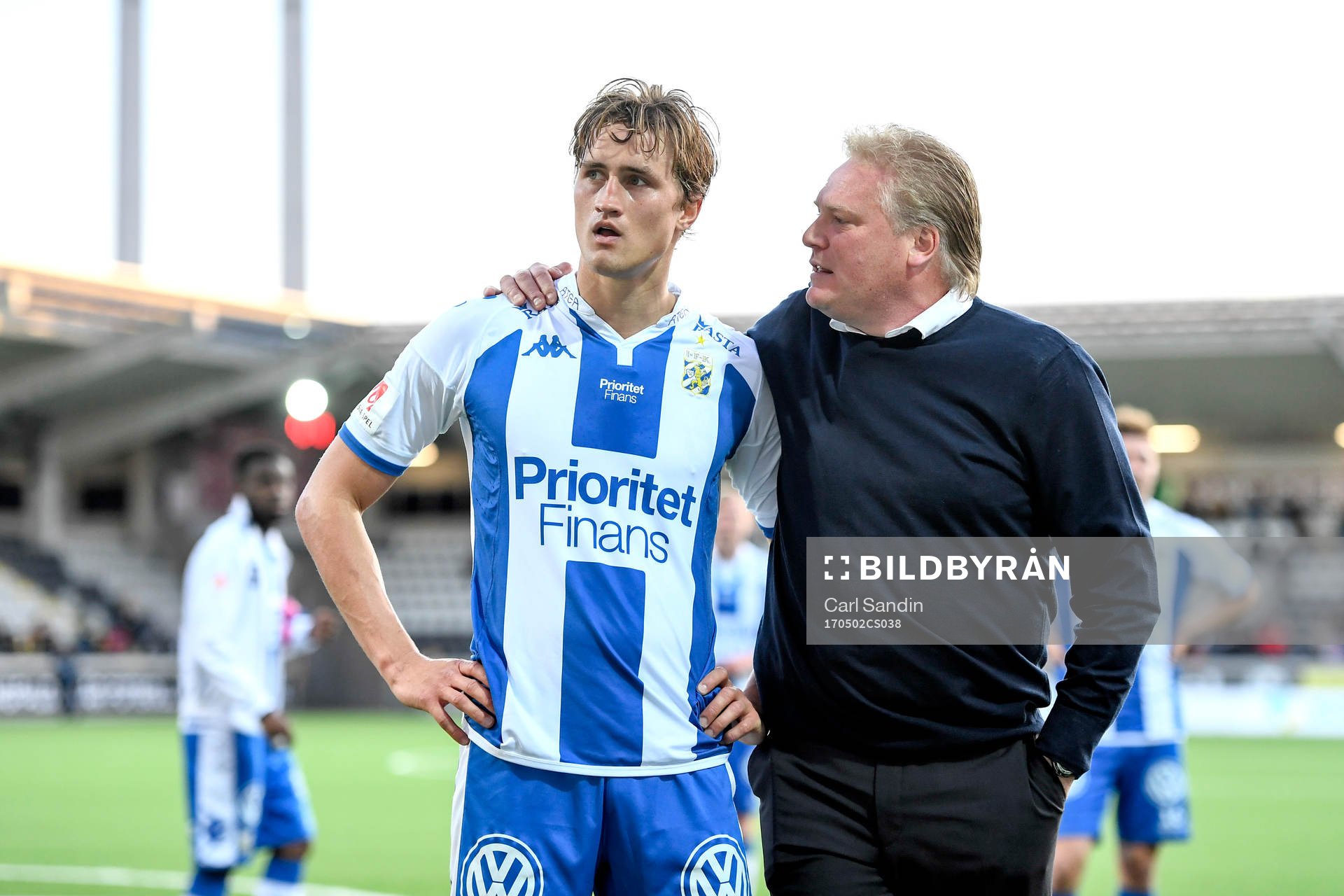 IFK Göteborgs Thomas Rogne och tränare Jörgen