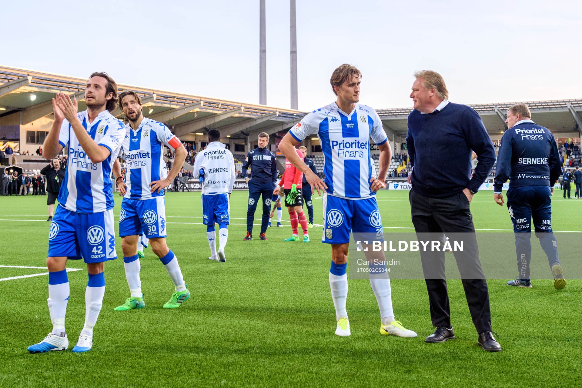 IFK Göteborgs Mikkel Diskerud, Thomas Rogne och tränare