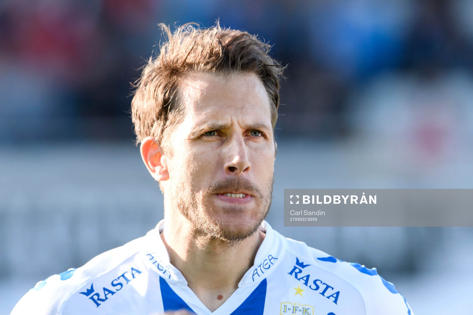 IFK Göteborgs Tobias Hysen vid lineup innan