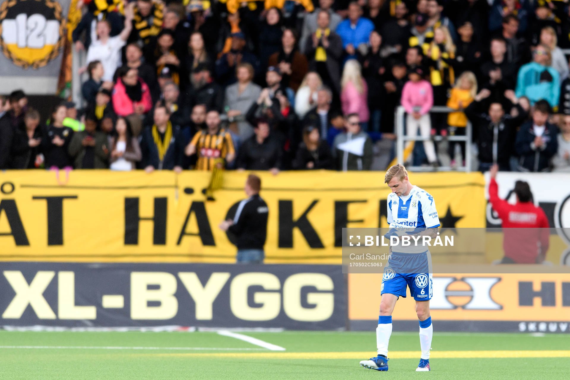 IFK Göteborgs Sebastian Eriksson deppar