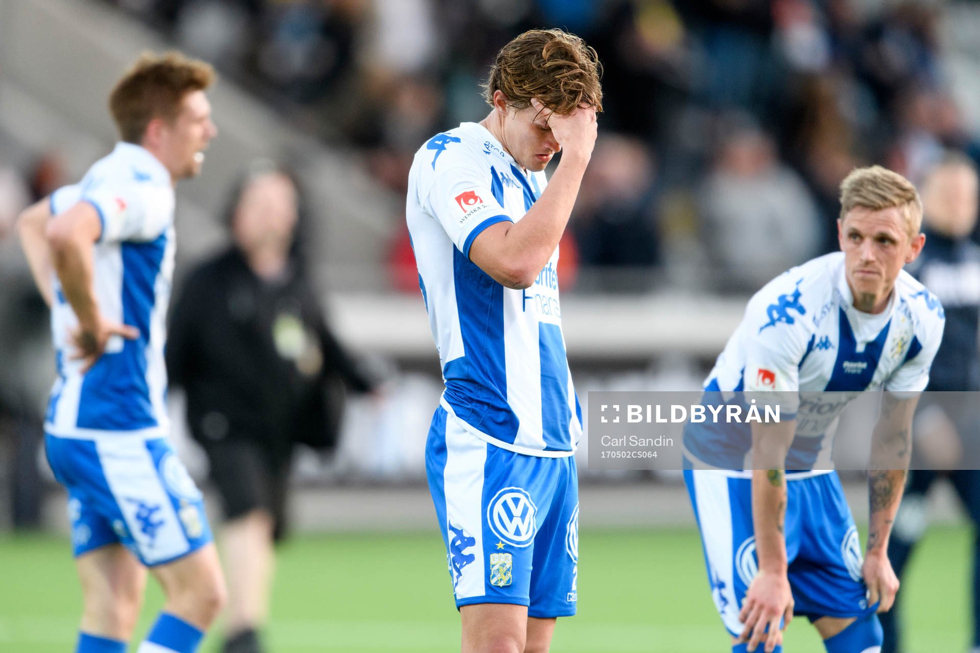 IFK Göteborgs Thomas Rogne och Sören Rieks deppar