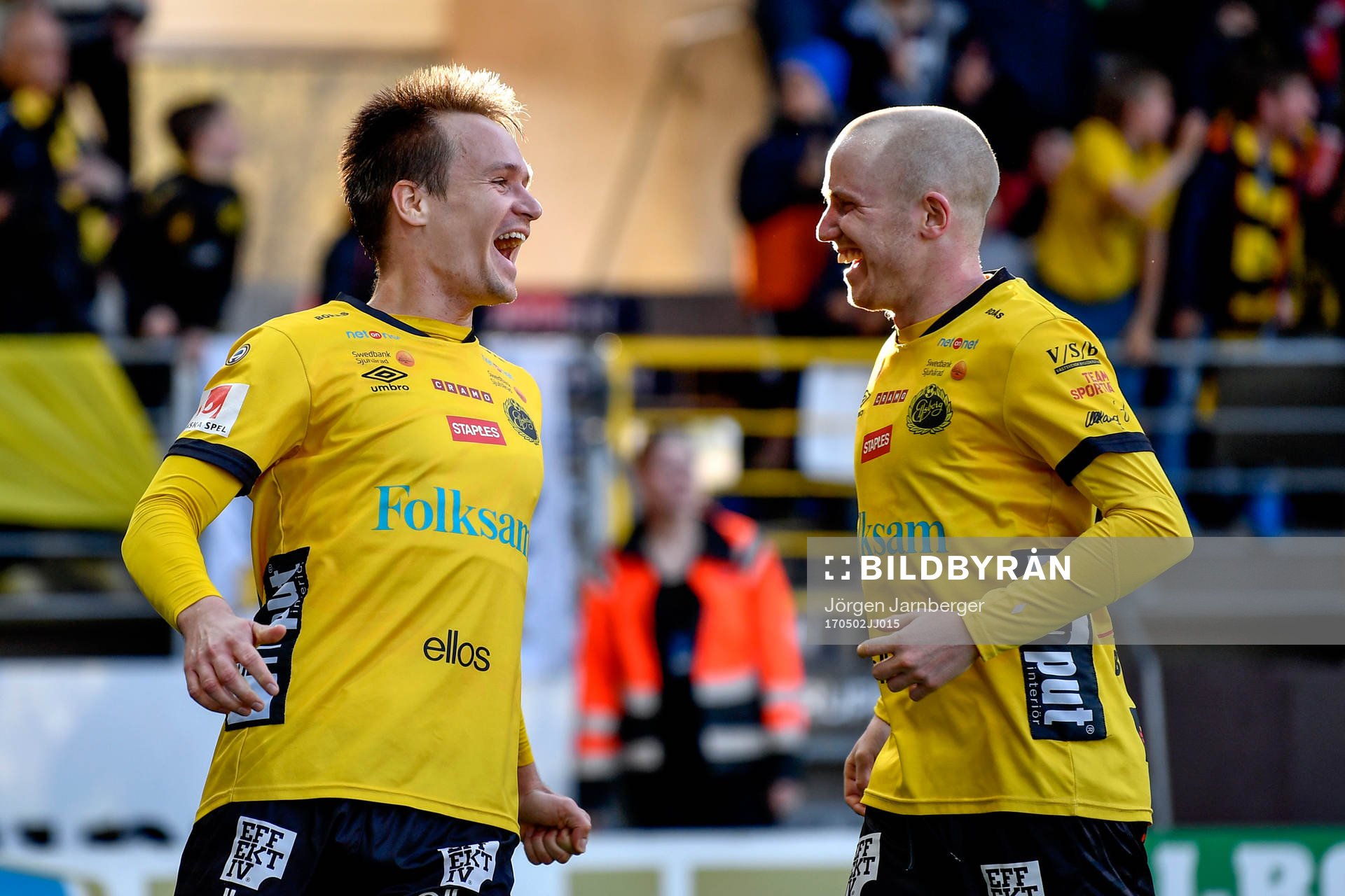 Elfsborgs Viktor Prodell och Simon Lundevall jublar