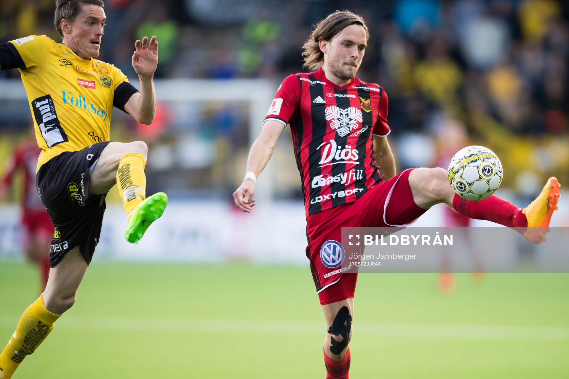 Östersunds Tom Pettersson och Elfsborgs Lasse Nilsson