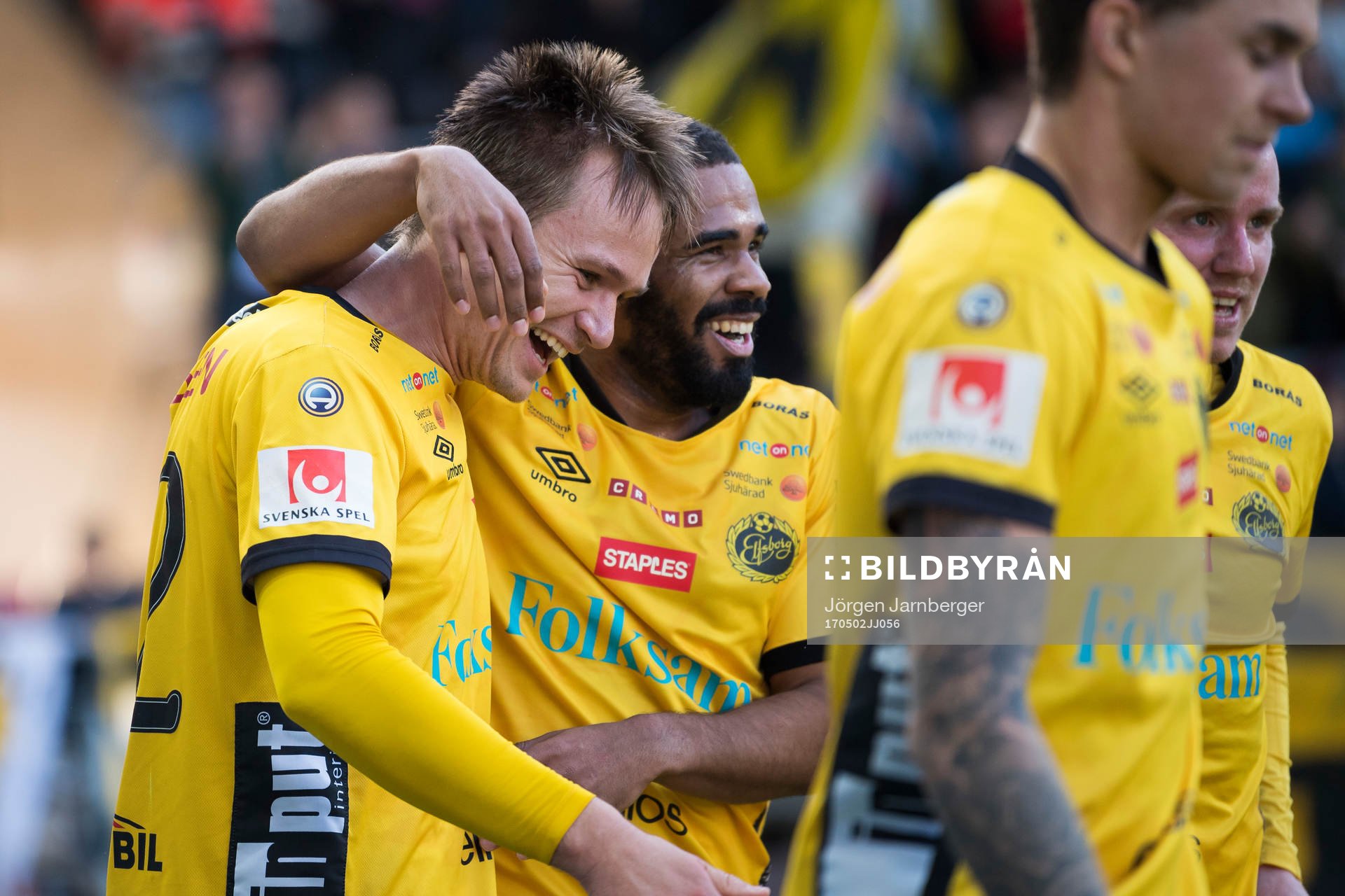 Elfsborgs Viktor Prodell och Alex Dyer jublar
