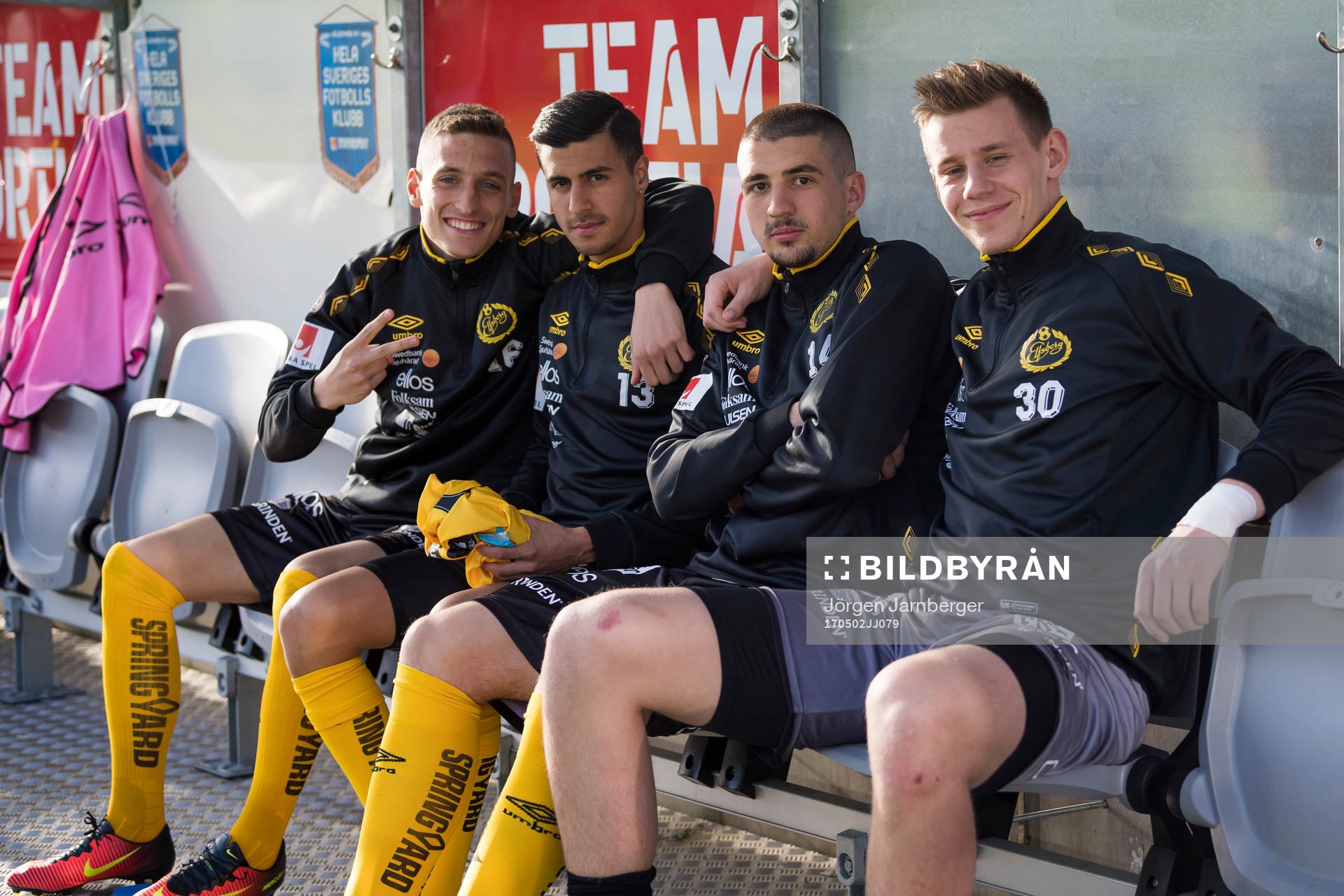 Elfsborgs Arjan Kabashi, Rami Kaib, Ibrahim Dresevic och