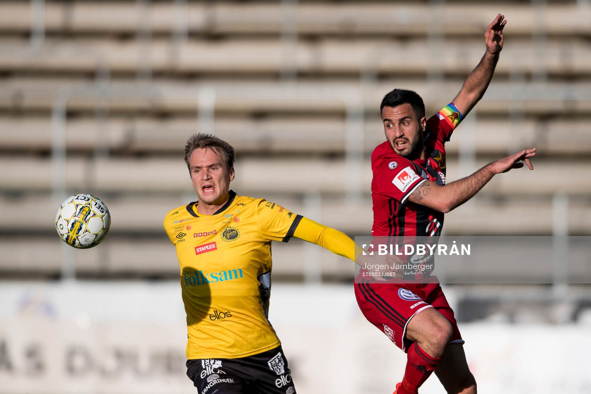 Östersunds Brwa Nouri och Elfsborgs Viktor Prodell