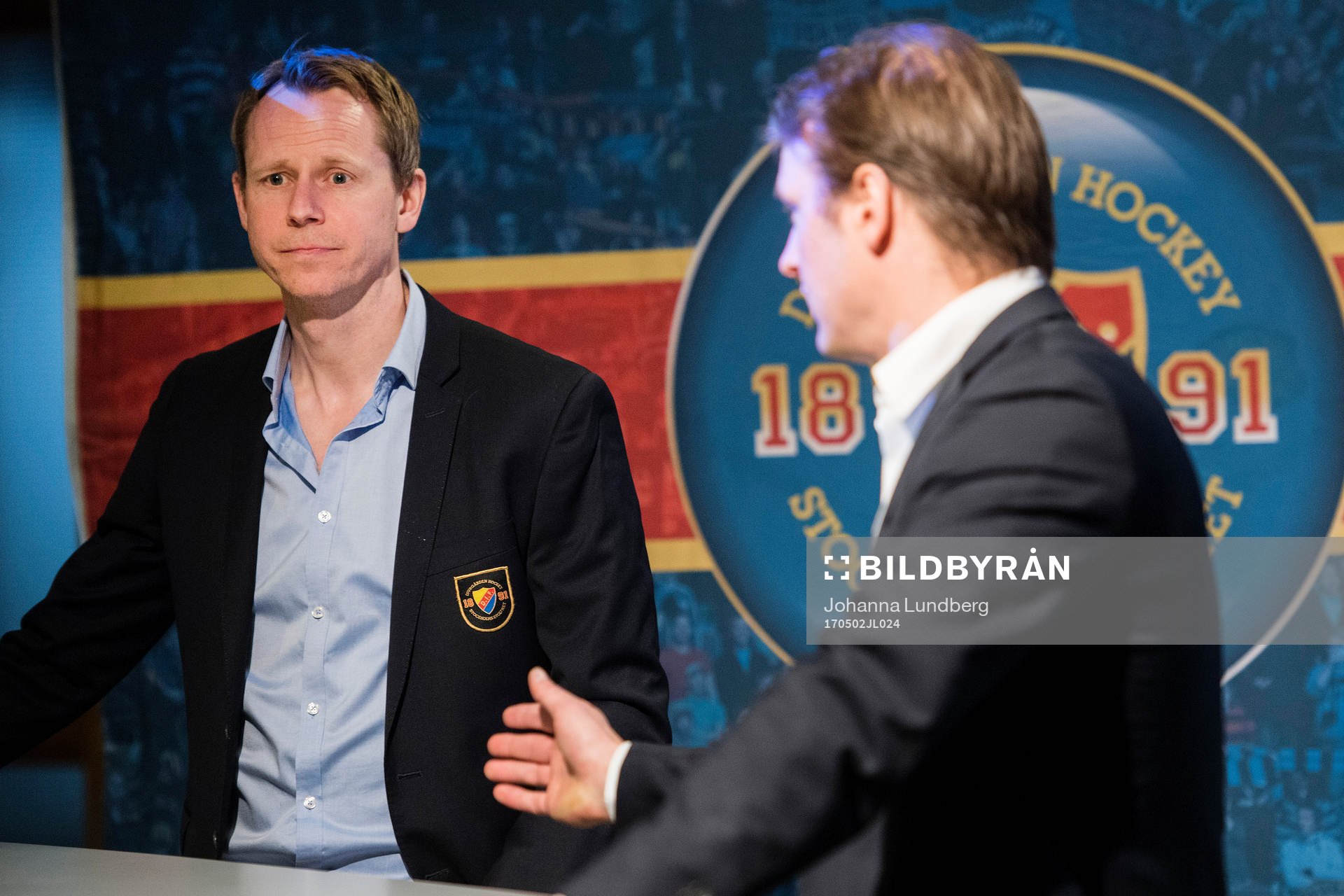 Tränare Robert Ohlsson och sportchef Joakim Eriksson