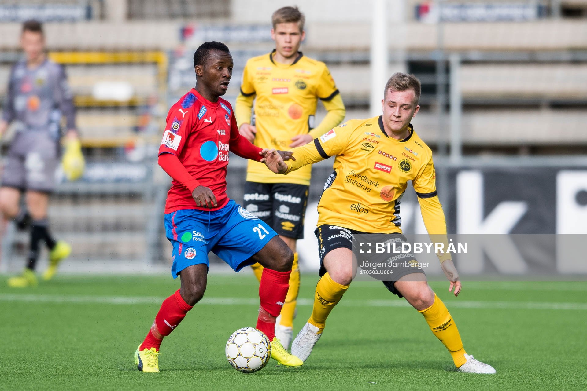 Helsingborgs Monday Samuel och Elfsborgs Noel Jonsson