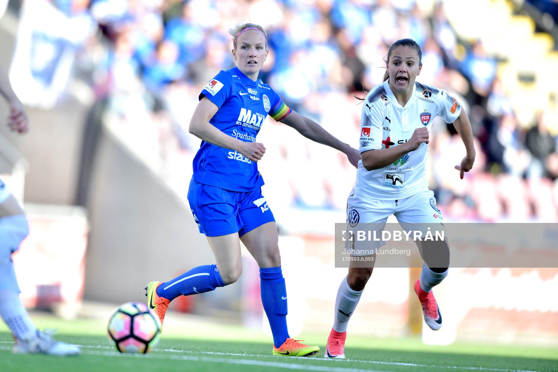 Eskilstunas Petra Johansson och Rosengårds Lieke Martens