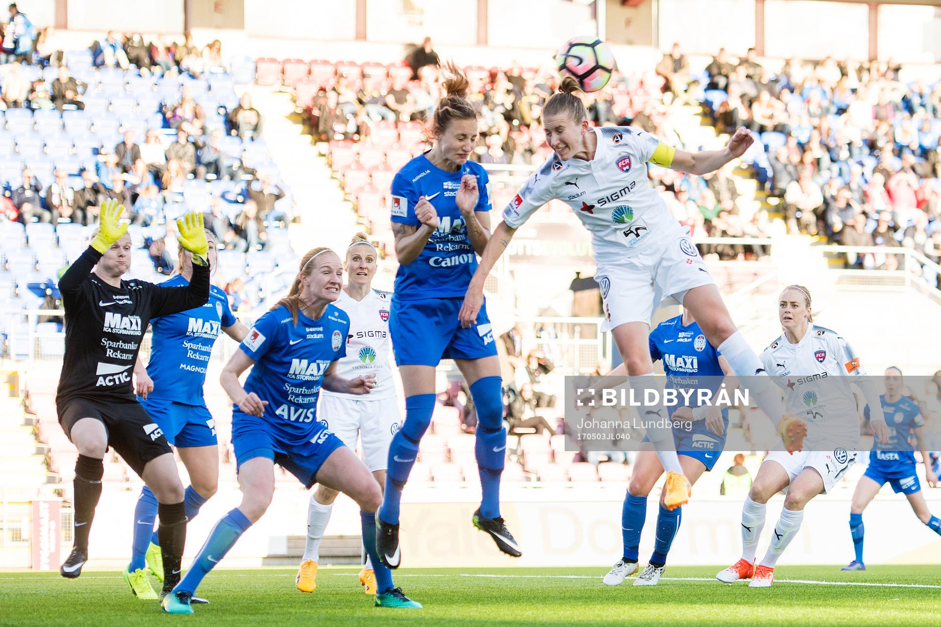 Eskilstunas Nathalie Björn och Rosengårds Emma Berglund i