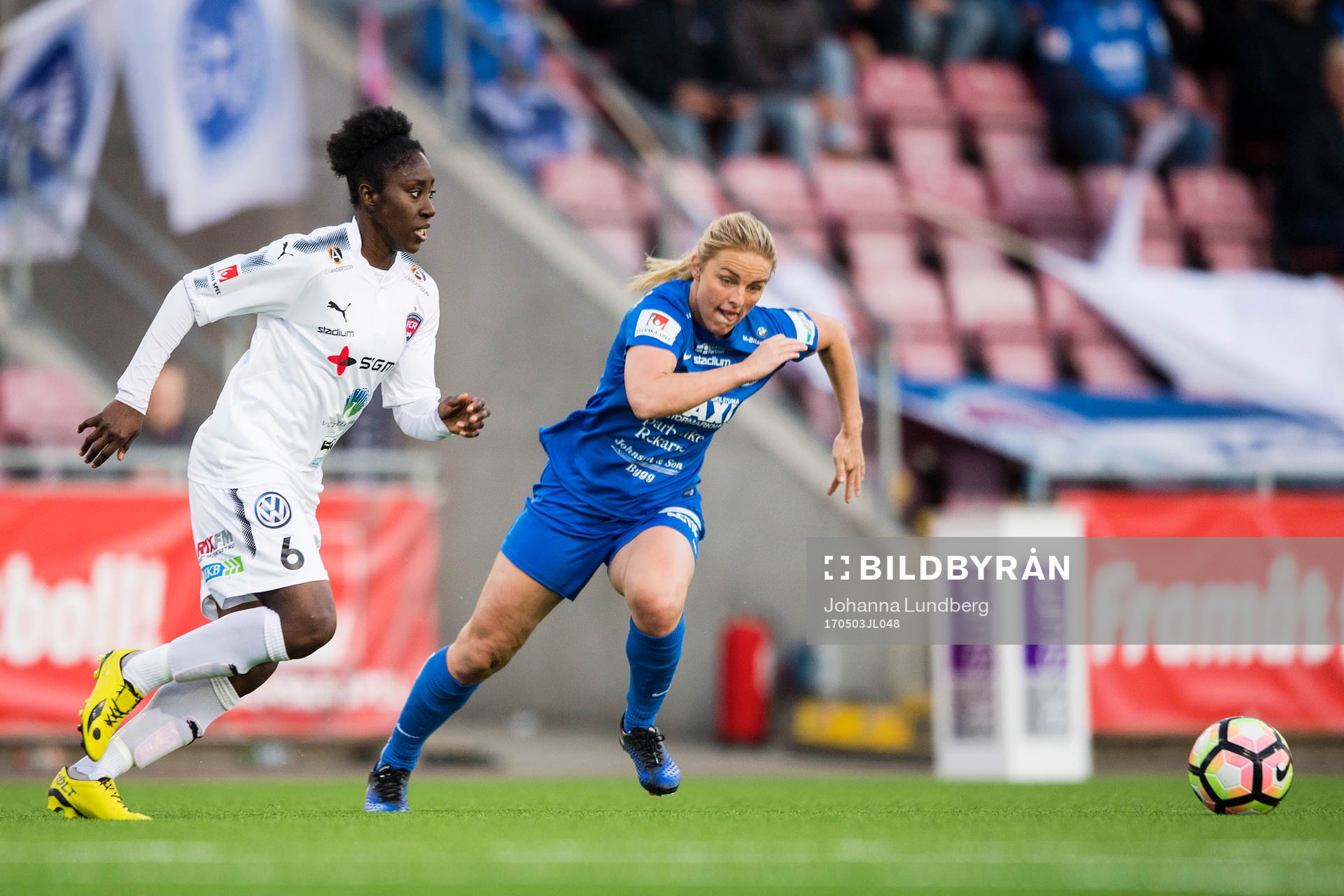 Rosengårds Anita Asante mot Eskilstunas Mimmi Larsson