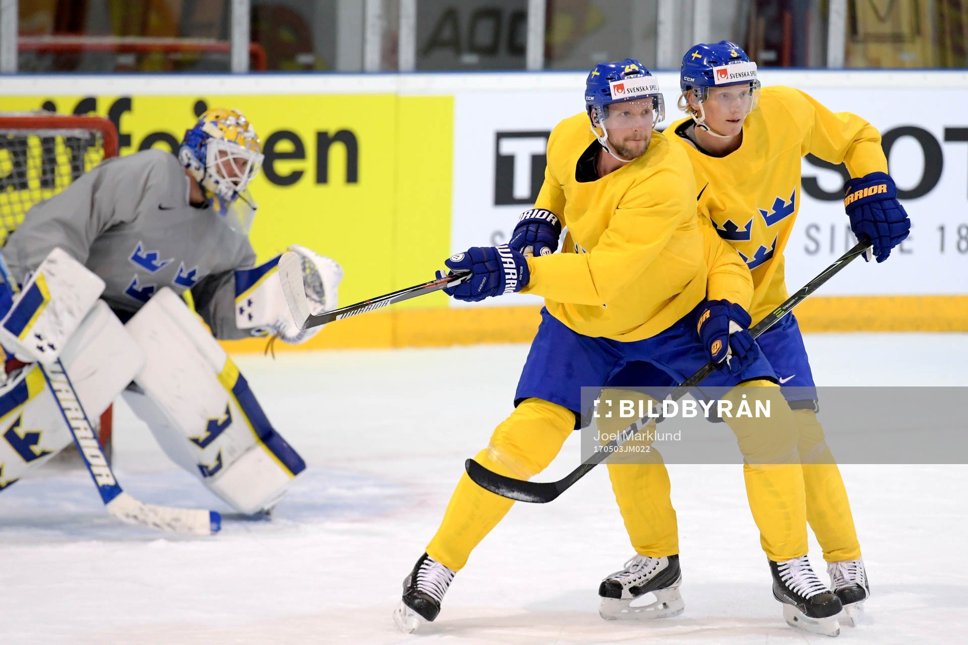 Sveriges Alexander Edler och John Klingberg